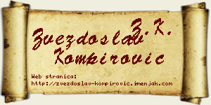 Zvezdoslav Kompirović vizit kartica